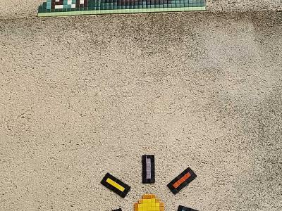 Link pixel art de Waldo, Angers — Street art de Waldo à Angers