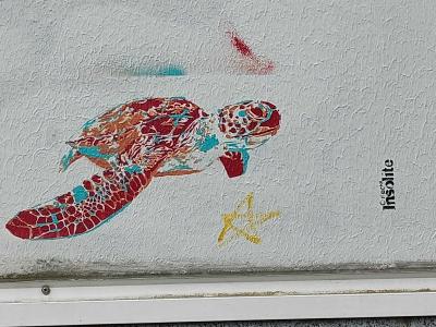 Detailed Fish Mixed Technique Composition — Street art in Nantes