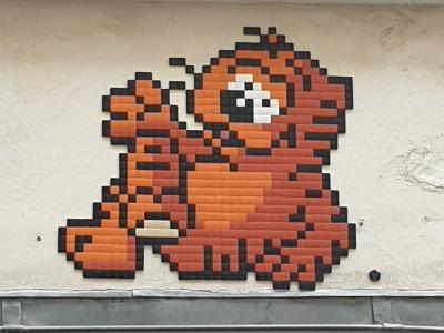 Space Invader - Sainte-Croix — Street art de Zigom à Paris