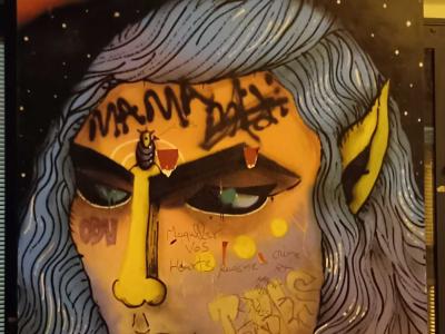 Black-Haired Creature — Street art in Paris