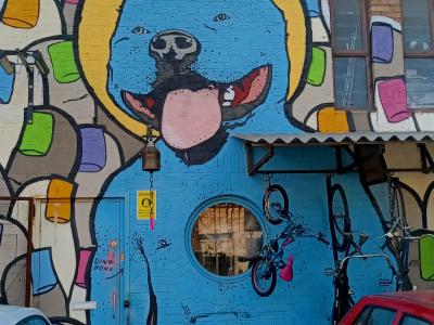 Monstre bleu — Street art à London