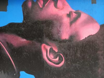 Pop-art Pink Woman — Street art by David Speed in London