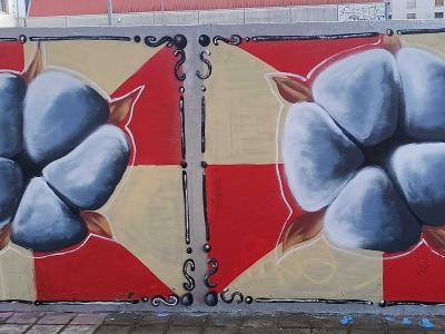 Cotton Blossom Diptych — Street art in Nantes