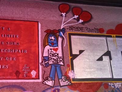 I love girl power — Street art à Paris