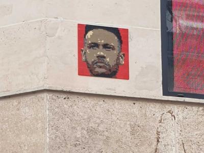 Pixel Portrait Mosaic — Street art in Paris