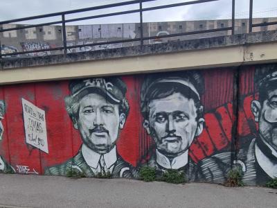 Four Gentlemen — Street art in Grenoble