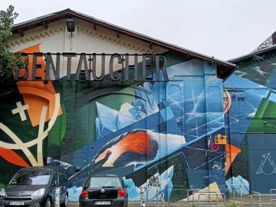 Large Nature Mural at Abentaucher Berlin — Street art by JD Art in Berlin