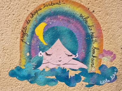Rainbow Dreamer — Street art in Clermont-Ferrand