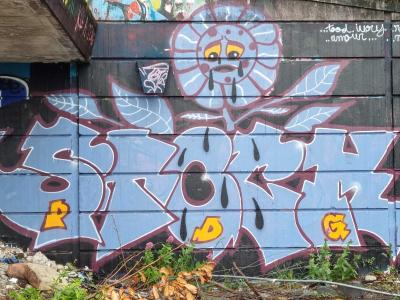 Abstract Geometric Composition — Street art in Grenoble