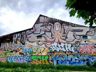 The Warehouse Octopus — Street art in Grenoble