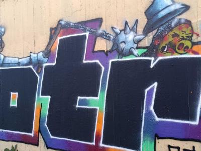 BOTR and Knights — Street art in Prague