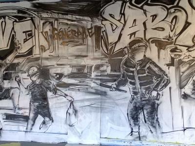 Grève et sabotage social — Street art à Nantes