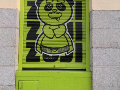 Panda — Street art in Madrid