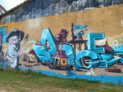 Large Collaborative Mural in Saint-Nicolas-de-Redon — Street art in Saint-Nicolas-de-Redon