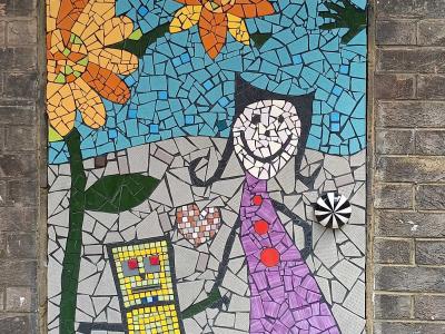 Naive Childlike Mosaic — Street art in London