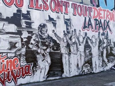 Palestine will live - Activist mural — Street art in Nantes