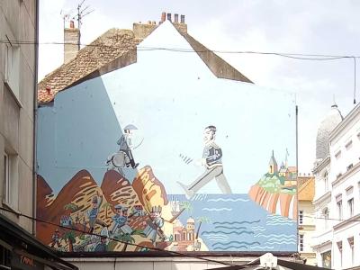 Coastal maritime epic — Street art in Boulogne-sur-Mer