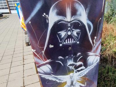Dark Vador stellaire — Street art de Dan23 à Strasbourg