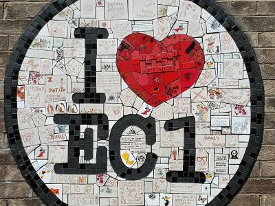 I Love EC1 - mosaïque participative — Street art à London