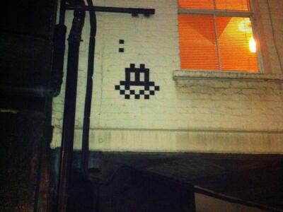 LDN_109, Space Invader on 29 Rathbone Place — Street art by Invader in London