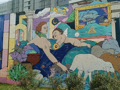 Small World — Street art de Pauser à Lisboa
