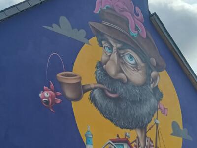 Capitaine Octopus — Street art de Traknar à Hillion