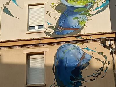 Les trois frères — Street art de Milouz à Saint-Brieuc