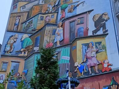 Wirtschaftswunder par Farbfieber — Street art de Klaus Klinger à Düsseldorf