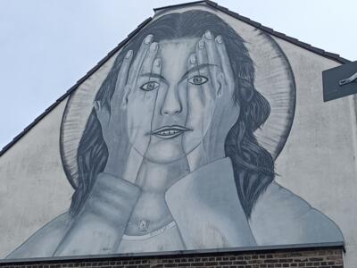 Any europeans should see behind the wall, Benten — Street art de Benten à Köln
