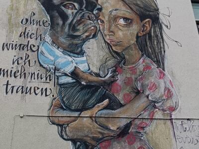 Ohne dich würde ich mich nicht trauen, Herakut — Street art by Herakut in Köln