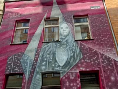 Femme et éclair par Onkel Dose — Street art de Onkel Dose à Köln