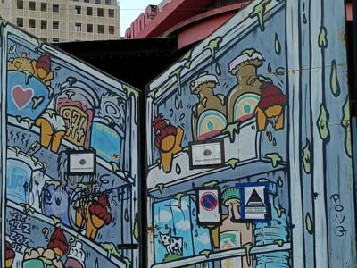 Gouzou fridge by Jace — Street art by Jace in Marseille