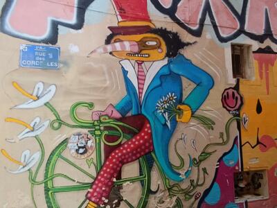 Amoureux à Vélo by Nhobi — Street art by Nhobi in Marseille