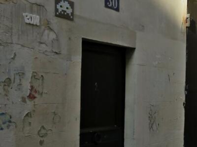 PA_65, Space Invader on Rue de Lappe — Street art by Invader in Paris