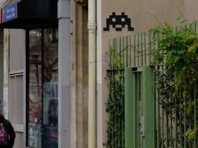 PA_120, Space Invader on Quai de Jemmapes — Street art by Invader in Paris