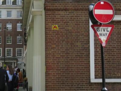 LDN_07, Space Invader on Carlisle Street — Street art by Invader in London