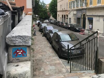 BTA_03, Space Invader du boulevard Hyacinthe de Montera — Street art de Invader à Bastia