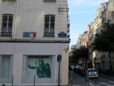 PA_638, Space Invader on Rue des Gravilliers — Street art by Invader in Paris
