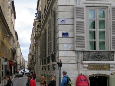 LY_45, Space Invader on 2 Rue Auguste Comte — Street art by Invader in Lyon