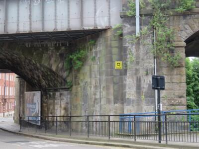 NCL_15, Space Invader on City Road — Street art by Invader in Newcastle upon Tyne