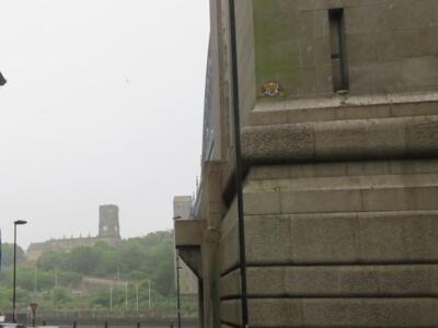 NCL_18, Space Invader on Tyne Bridge — Street art by Invader in Newcastle upon Tyne