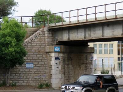 CAZ_34, Space Invader on the D559 — Street art by Invader in Hyères