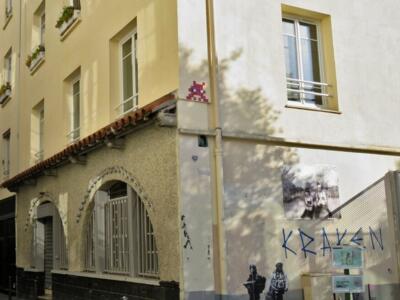 PA_836, Space Invader on 7 Cour Quellard — Street art by Invader in Paris