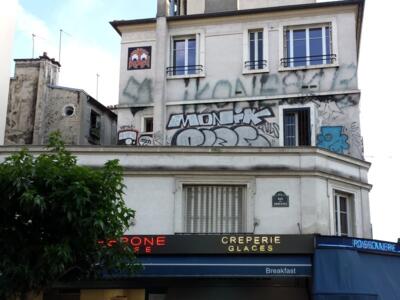 PA_1077, Space Invader de la rue des Abbesses — Street art de Invader à Paris
