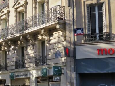 PA_1005, Space Invader de la rue Oberkampf — Street art de Invader à Paris