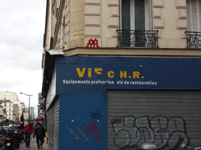 PA_1116, Space Invader on 74 rue d'Avron — Street art by Invader in Paris
