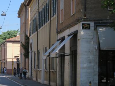 RA_03, Space Invader on Via di Roma — Street art by Invader in Ravenna