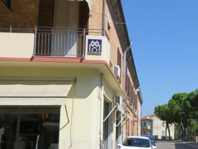 RA_05, Space Invader on Via Giovanni Minzoni — Street art by Invader in Ravenna