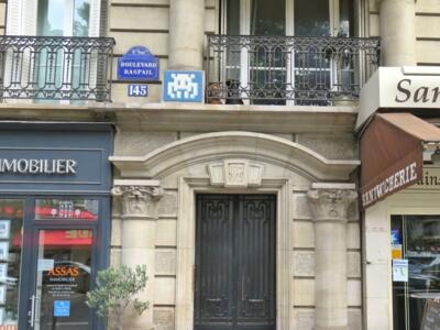 PA_1198, Space Invader du boulevard Raspail — Street art de Invader à Paris