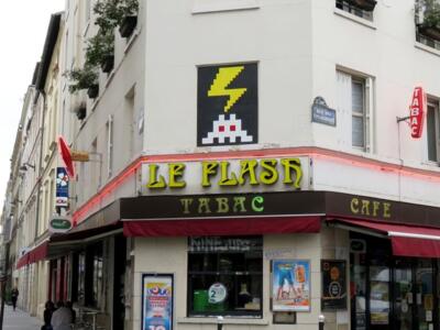 PA_1207, Space Invader on 31 rue Lucien Sampaix — Street art by Invader in Paris